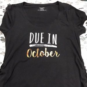 Due in October Maternity tee